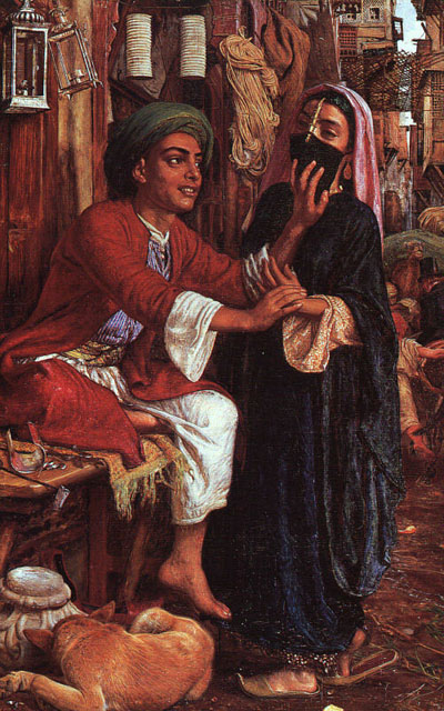 William Holman Hunt The Lantern Maker s Courtship a Street Scene in