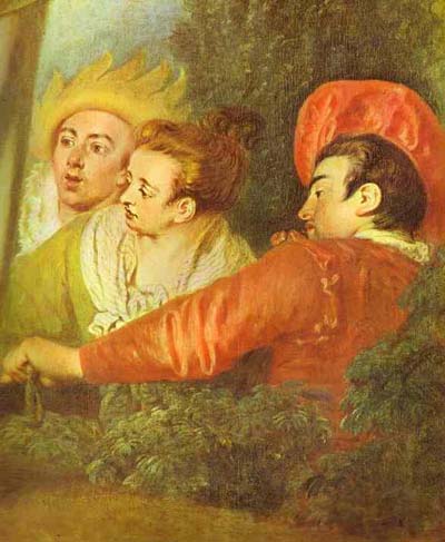 Jean Antoine Watteau Pierrot also known as Gilles Detail