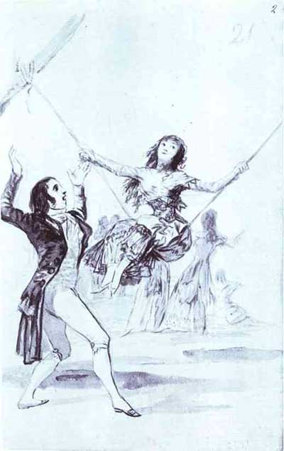 Francisco de Goya y Lucientes The Swing