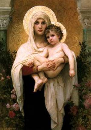 Adolphe-William Bouguereau The Madonna of the Roses