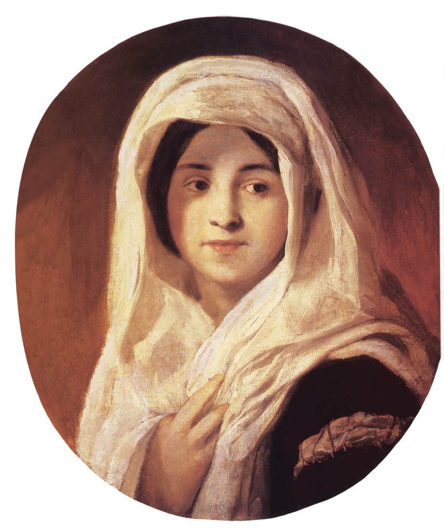 BROCKY Karoly Portrait of a Woman with Veil