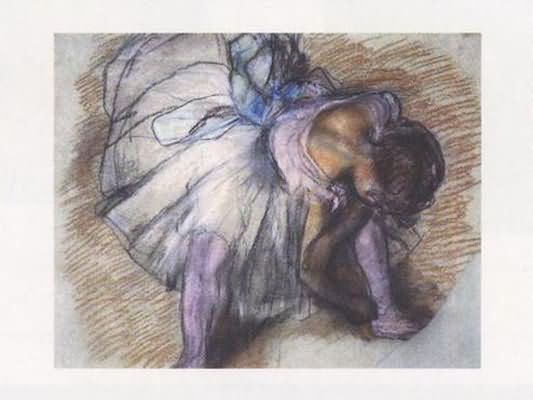 Edgar Degas Dancer Adjusting Her Shoe