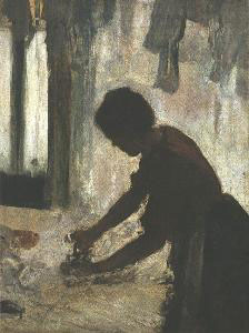 Edgar Degas Laundress _A Woman Ironing_