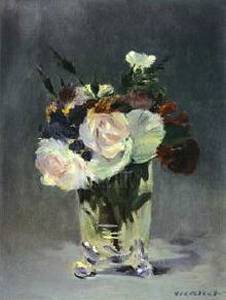 Flowers In A Crystal Vase - Edouard Manet