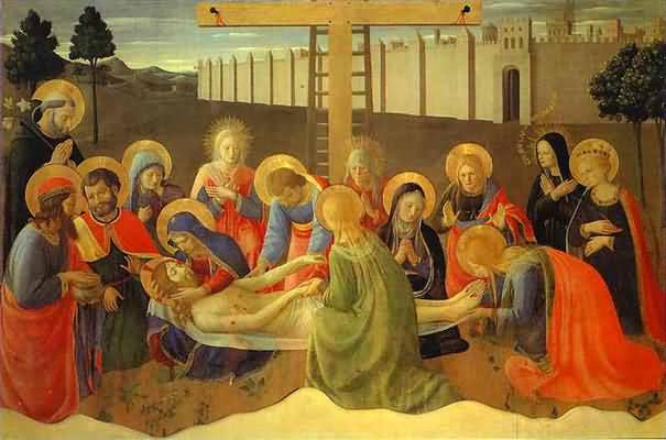 Fra Angelico Lamentation over the Dead Christ