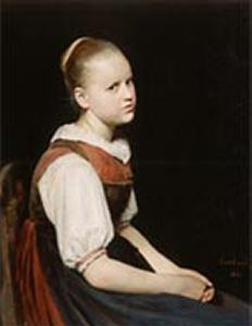 Franz von Lenbach Bavarian Girl