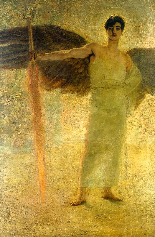 Franz von Stuck The Guardian of Paradise 1889