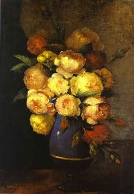 Henri Fantin Latour Peonies in a Vase Bouquet de Pivoines