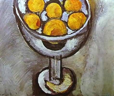 Henri Matisse A vase with Oranges