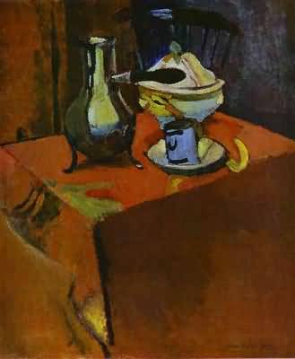 Henri Matisse Crockery on a Table