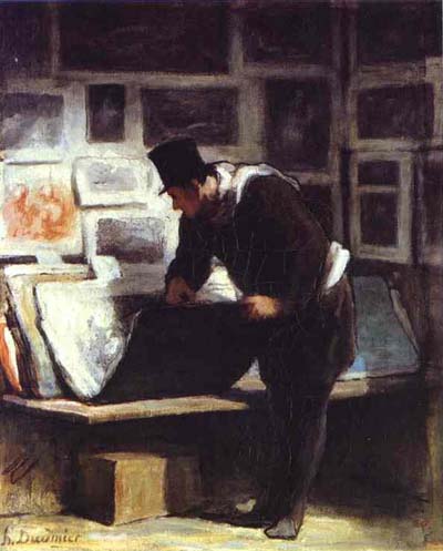 Honore Daumier The Etching Amateurs