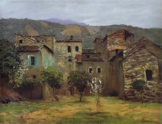 Isaac Levitan In the Vicinity of Bordiguera in the North of Italy