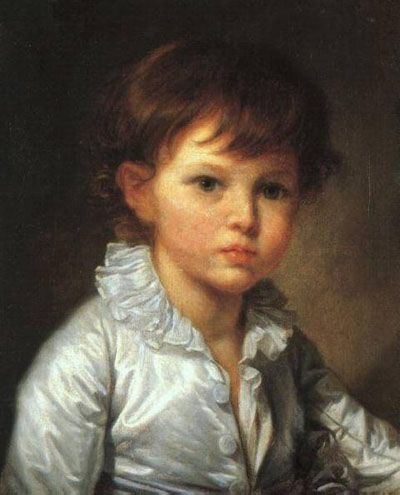 Jean Baptiste Greuze Portrait Of Count Stroganov As A Child