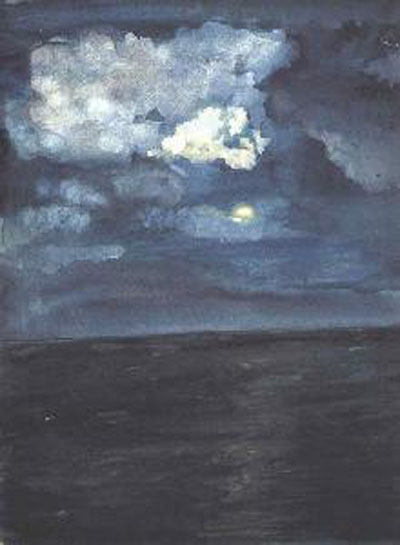John la Farge Moonlit Seascape