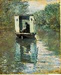 Le bateau atelier (The Boat Studio) - Claude Monet