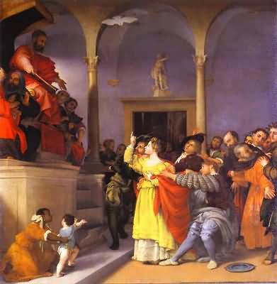 Lorenzo Lotto St Lucia before the Judge