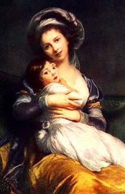 Marie Louise Elisabeth Vigee Lebrun Mme Vigee Le Brun and her daughter