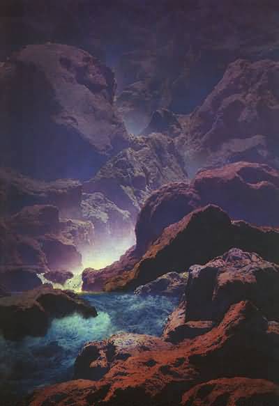 Maxfield Parrish Moonlight