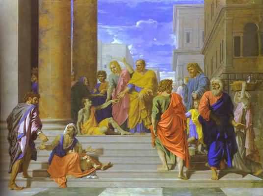 Nicolas Poussin St Peter and St James Cure the Lame Man