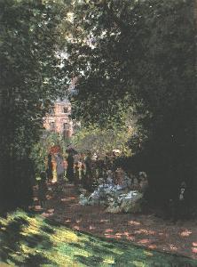 Parisians Enjoying Parc Monc - Claude Monet