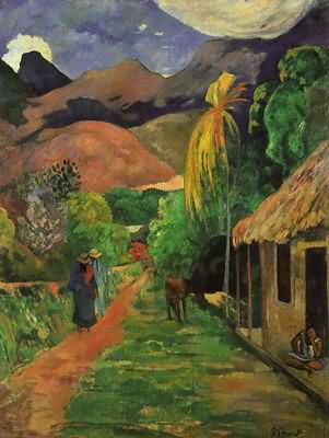 Paul Gauguin Street In Tahiti