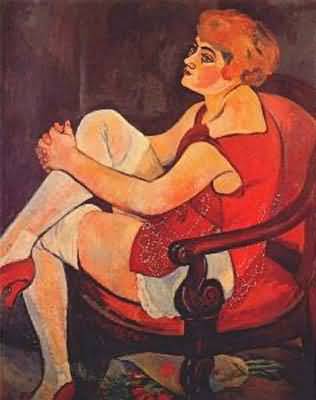 Suzanne Valadon Woman with white stockings