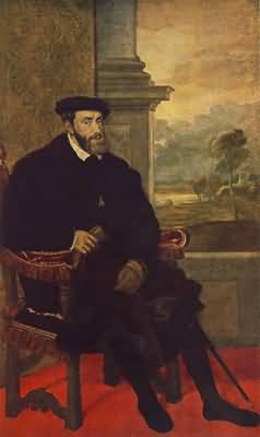 Titian Tiziano Vecellio Portrait of Emperor Charles V Seated