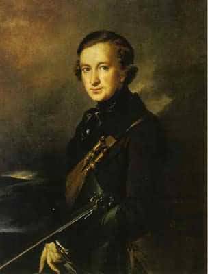 Vasily Tropinin Portrait of Yu F Samarin in the Hunting Dress