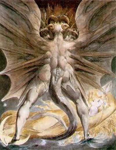 William Blake The Great Red Dragon & The Woman Clothed with the