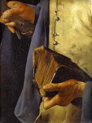 Georges de La Tour St Thomas also called Saint with a Pike Detail