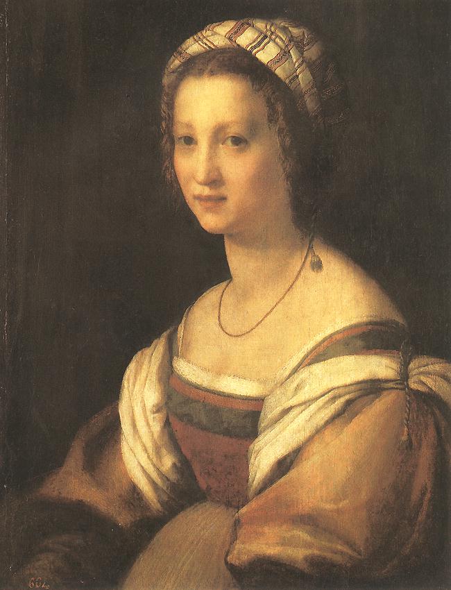 ANDREA DEL SARTO Portrait of the Artist s Wife