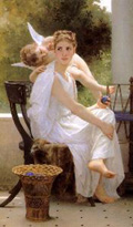 Adolphe-William Bouguereau Work Interrupted