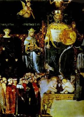 Ambrogio Lorenzetti Allegory of Good Government Detail