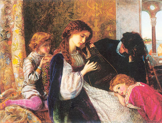 Arthur Hughes A Music Party