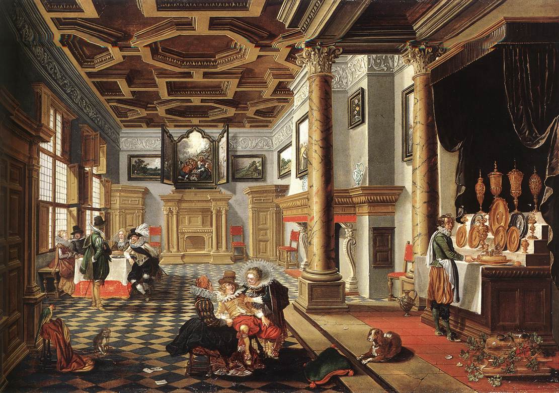 BASSEN Bartholomeus van Renaissance Interior with Banqueters