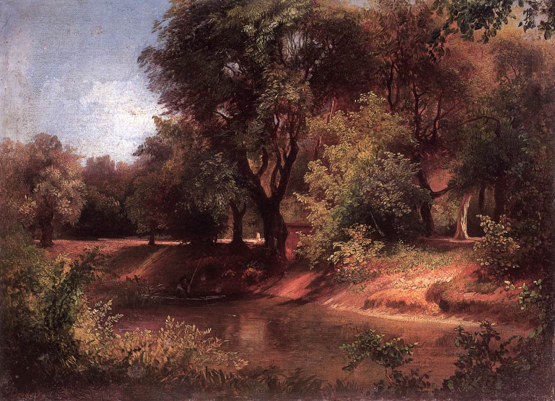 BRODSZKY Sandor Forest Scene with River