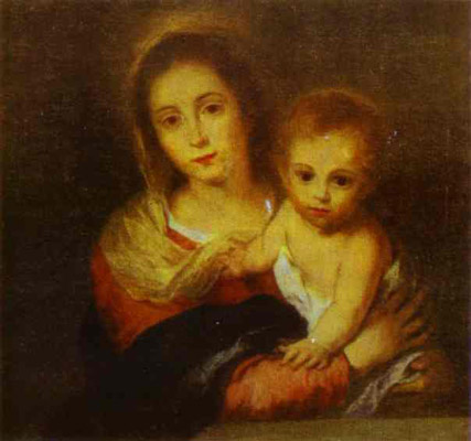 Bartolome Esteban Murillo Madonna with a Napkin