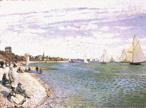 Beach at Ste. Adresse - Claude Monet