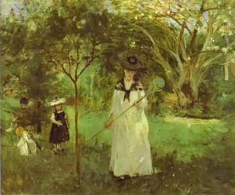 Berthe Morisot Chasing Butterflies