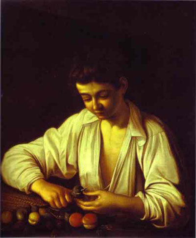 Caravaggio Boy Peeling a Fruit