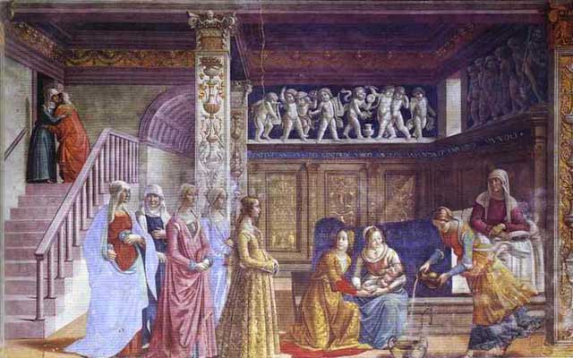 Domenico Ghirlandaio The Birth of Mary