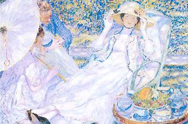 Frederick Carl Frieseke The Hour of Tea