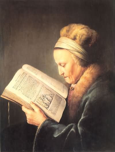 Gerrit Dou Old Woman Reading