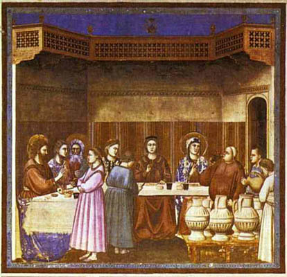 Giotto The Wedding Feast at Cana