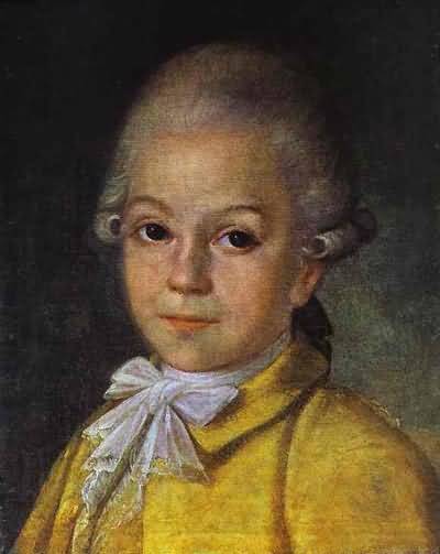 Grigory Ostrovsky Portrait of Dmitry Cherevin at the Age of 6