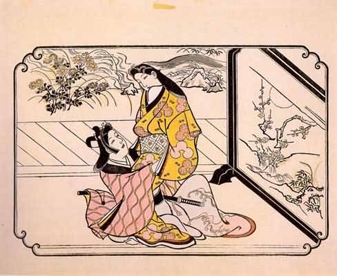 Hishikawa Moronobu Young Couple