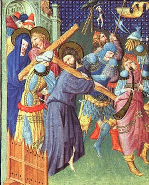 Limbourg Brothers The Way to Calvary