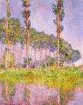 Poplars, Spring - Claude Monet