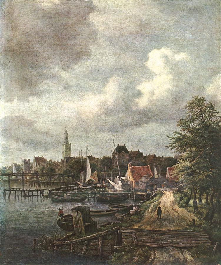 RUISDAEL Jacob Isaackszon van View of Amsterdam