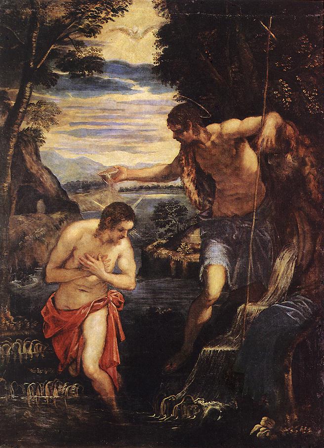 TINTORETTO Baptism of Christ